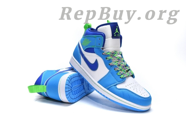 Top Version Air Jordan 1 Mid SE Sprite Blue (GS) DA8010-400 - 图片 17
