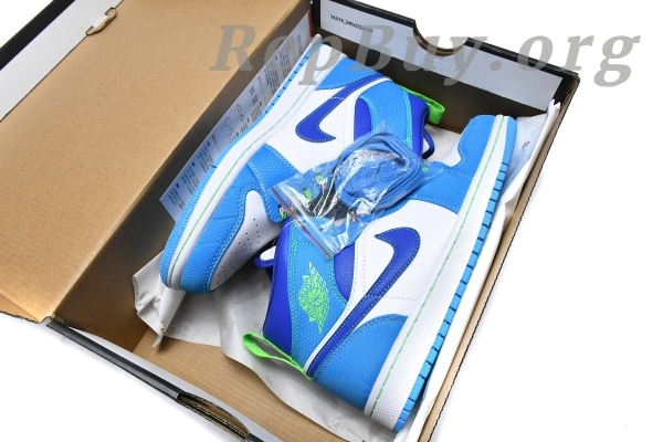 Top Version Air Jordan 1 Mid SE Sprite Blue (GS) DA8010-400 - 图片 15