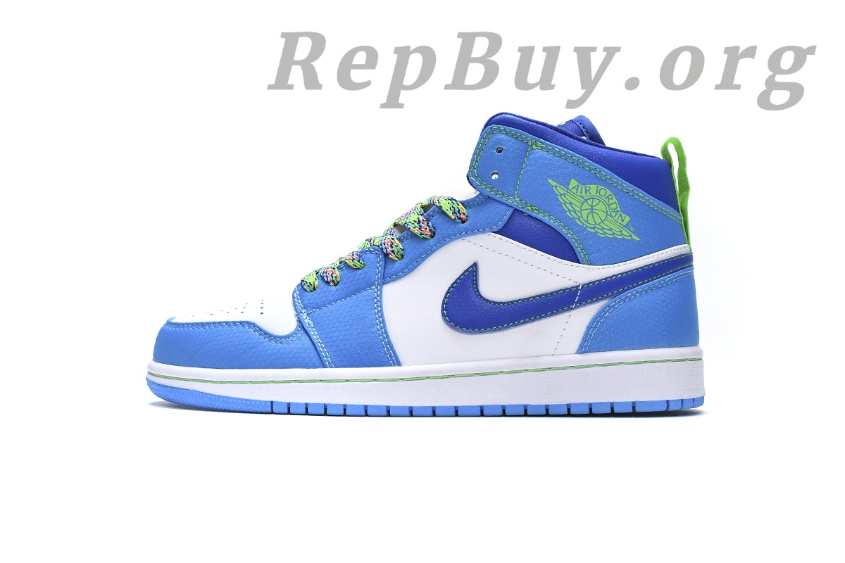Best Top Version Air Jordan 1 Mid SE Sprite Blue (GS) DA8010-400 Replica