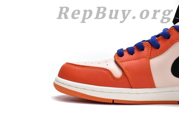 Top Version Air Jordan 1 Mid Team Orange Black 852542-800 - Image 8