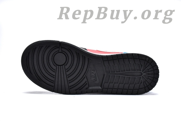 Top Version Air Jordan 1 Mid Tri Color Ribbons (GS) CV4891-001 - Image 4