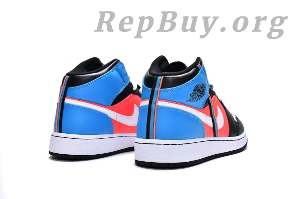Top Version Air Jordan 1 Mid Tri Color Ribbons (GS) CV4891-001 - Image 5