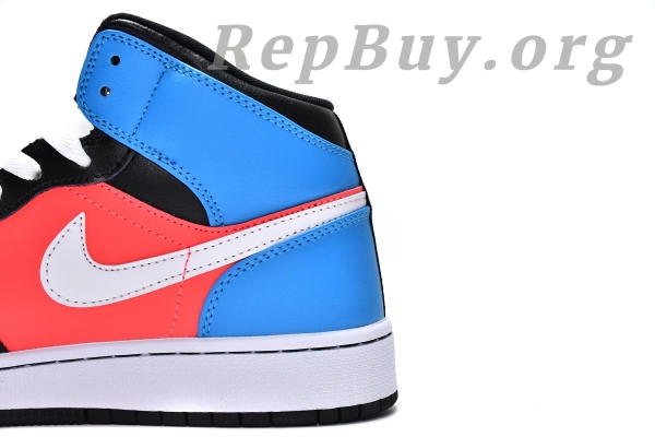 Top Version Air Jordan 1 Mid Tri Color Ribbons (GS) CV4891-001 - Image 9