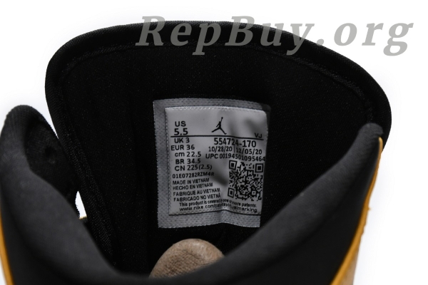 Top Version Air Jordan 1 Mid University Gold 554724-170 - 图片 8