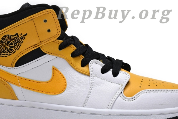 Top Version Air Jordan 1 Mid University Gold 554724-170 - 图片 11