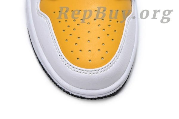 Top Version Air Jordan 1 Mid University Gold 554724-170 - 图片 15