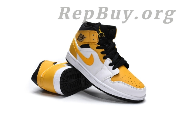 Top Version Air Jordan 1 Mid University Gold 554724-170