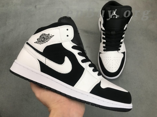 [Sale] Jordan 1 Mid White Black 554724-113 - 图片 3