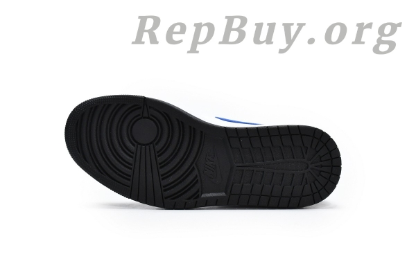 Top Version Air Jordan 1 Mid White Black Racer Blue 554724-140 - Image 4