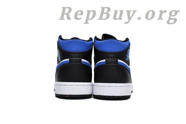 Top Version Air Jordan 1 Mid White Black Racer Blue 554724-140 - Image 5