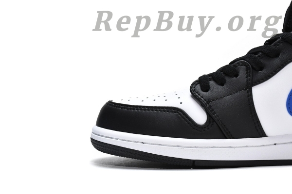 Top Version Air Jordan 1 Mid White Black Racer Blue 554724-140 - Image 8