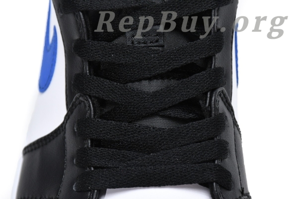 Top Version Air Jordan 1 Mid White Black Racer Blue 554724-140 - Image 14