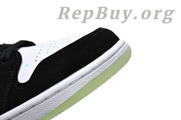 Top Version Air Jordan 1 Mid White Black Teal Tint (GS) BQ6931-103 - Image 11