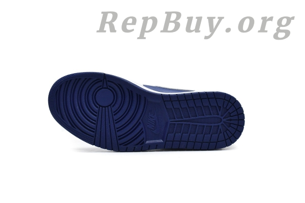 Top Version Air Jordan 1 Mid Royal Blue Laser Orange 554724-131 - Image 4