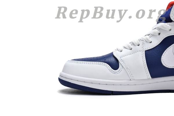 Top Version Air Jordan 1 Mid Royal Blue Laser Orange 554724-131 - Image 7