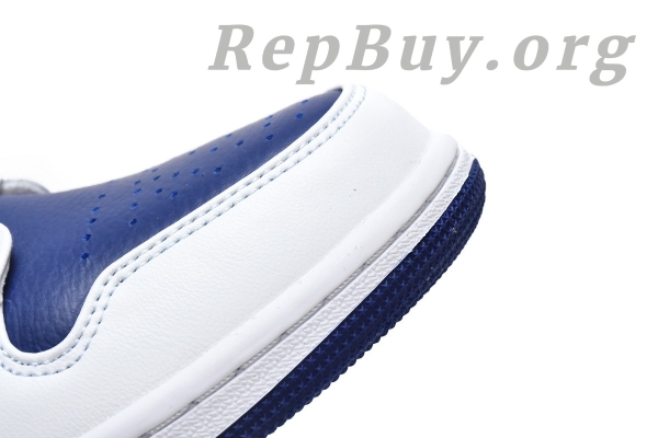 Top Version Air Jordan 1 Mid Royal Blue Laser Orange 554724-131 - Image 11