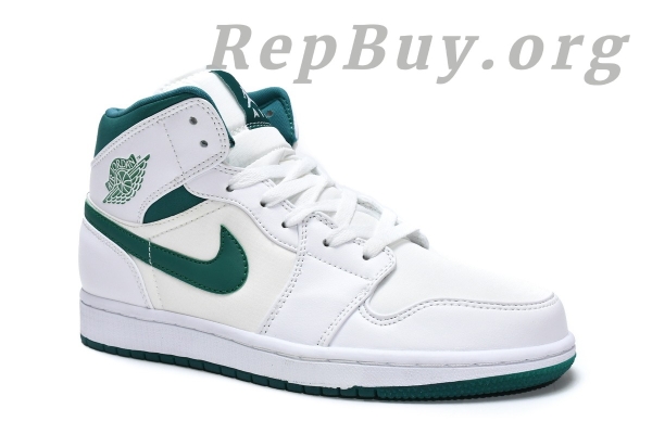 Top Version Air Jordan 1 Mid White Mystic Green CD6759-103 - Image 3