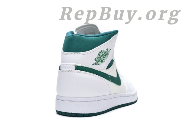 Top Version Air Jordan 1 Mid White Mystic Green CD6759-103 - Image 11
