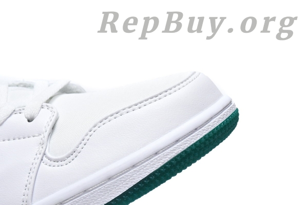 Top Version Air Jordan 1 Mid White Mystic Green CD6759-103 - Image 13