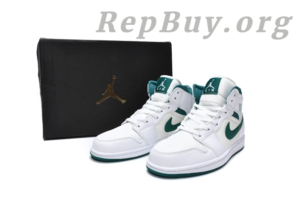Top Version Air Jordan 1 Mid White Mystic Green CD6759-103 - Image 18