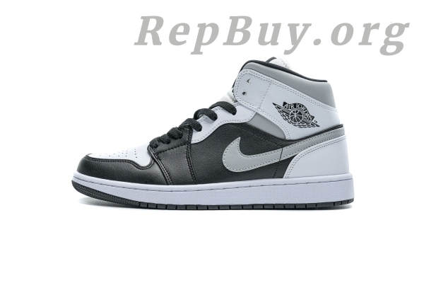 Top Version Air Jordan 1 Mid White Shadow 554724-073 - 图片 2