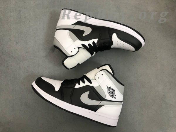 Top Version Air Jordan 1 Mid White Shadow 554724-073 - 图片 9
