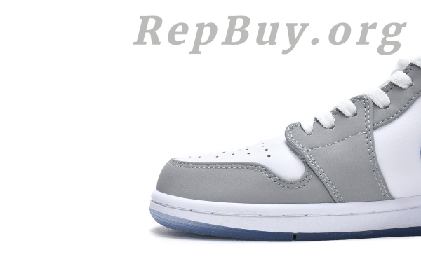 Top Version Air Jordan 1 Mid Wolf Grey Aluminum (W) BQ6472-105 - 图片 8