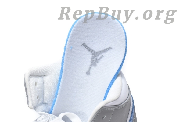 Top Version Air Jordan 1 Mid Wolf Grey Aluminum (W) BQ6472-105 - 图片 6