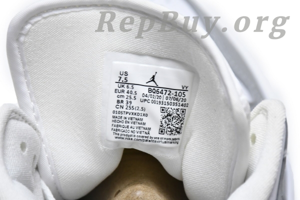 Top Version Air Jordan 1 Mid Wolf Grey Aluminum (W) BQ6472-105 - 图片 7
