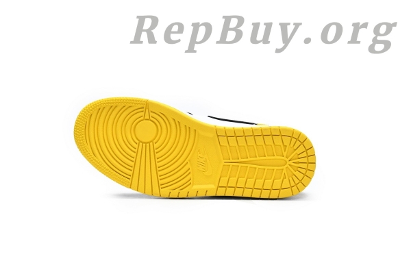 Top Version Air Jordan 1 Mid Yellow Toe Black 852542-071 - Image 4
