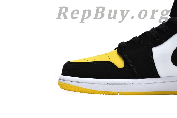 Top Version Air Jordan 1 Mid Yellow Toe Black 852542-071 - Image 8
