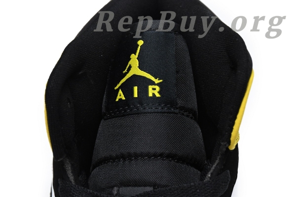 Top Version Air Jordan 1 Mid Yellow Toe Black 852542-071 - Image 13