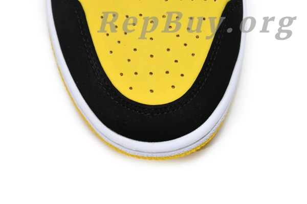 Top Version Air Jordan 1 Mid Yellow Toe Black 852542-071 - Image 15