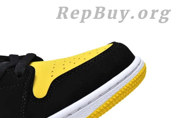 Top Version Air Jordan 1 Mid Yellow Toe Black 852542-071 - Image 12