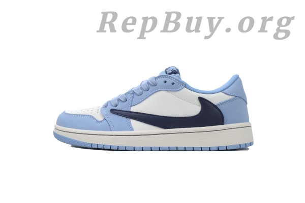 Top Version Air Jordan 1 Retro Low Golf Travis Scott Blue DM7688-400