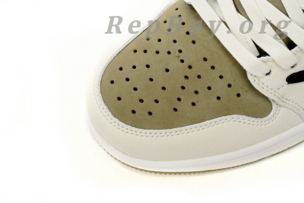 Top Version Air Jordan 1 Retro Low Golf Travis Scott Neutral Olive FZ3124-200 - Image 5