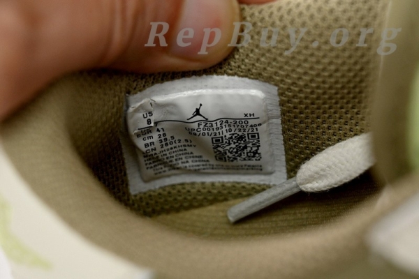 Top Version Air Jordan 1 Retro Low Golf Travis Scott Neutral Olive FZ3124-200 - Image 10