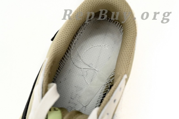 Top Version Air Jordan 1 Retro Low Golf Travis Scott Neutral Olive FZ3124-200 - Image 9