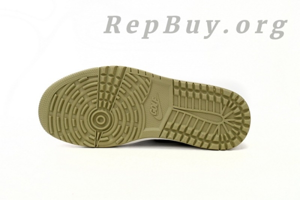Top Version Air Jordan 1 Retro Low Golf Travis Scott Neutral Olive FZ3124-200 - Image 4