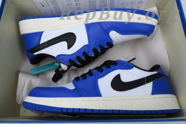 Top Version Air Jordan 1 Retro Low OG 'Game Royal' CZ0790-140 - Image 12