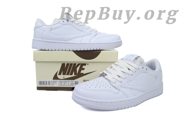 Top Version Air Jordan 1 Retro Low OG SP Travis Scott Michael Rubin White Party TD1228-111 - Image 10