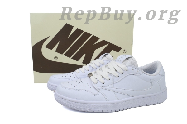 Top Version Air Jordan 1 Retro Low OG SP Travis Scott Michael Rubin White Party TD1228-111 - Image 11