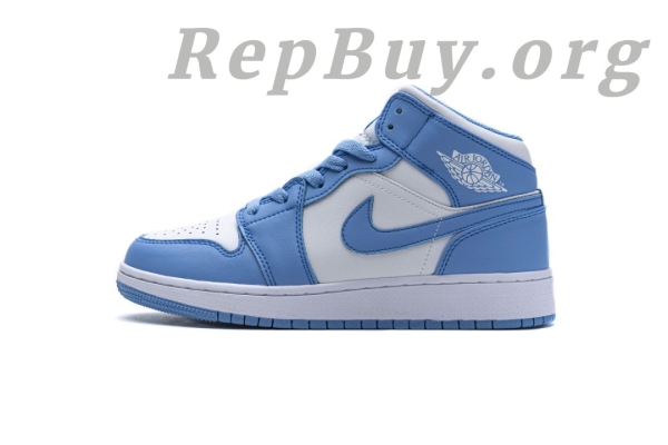 Top Version Air Jordan 1 Retro Mid UNC 554724-106