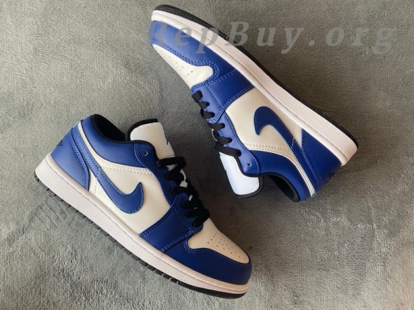 Top Version Air Jordan 1 Low Game Royal (GS) 553560-124 - 图片 5