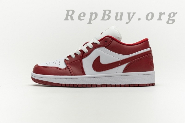 Top Version Air Jordan 1 Low Gym Red White 553558-611 - Image 2