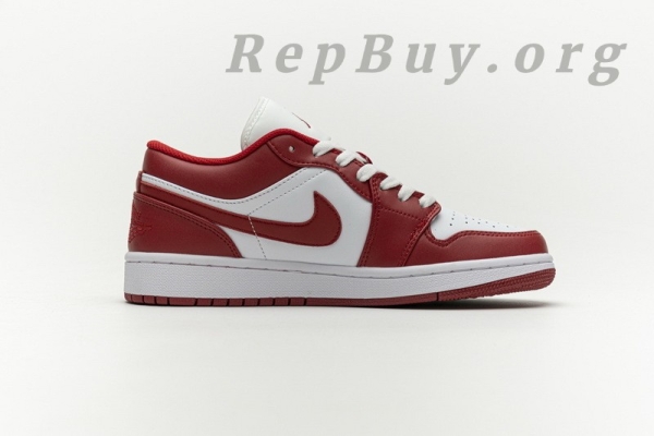 Top Version Air Jordan 1 Low Gym Red White 553558-611 - Image 3