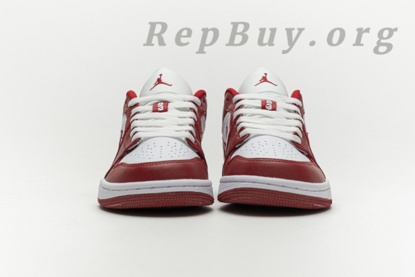 Top Version Air Jordan 1 Low Gym Red White 553558-611 - Image 5