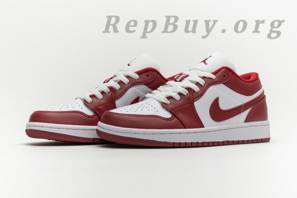 Top Version Air Jordan 1 Low Gym Red White 553558-611 - Image 7