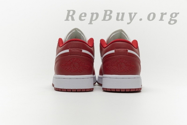 Top Version Air Jordan 1 Low Gym Red White 553558-611 - Image 8