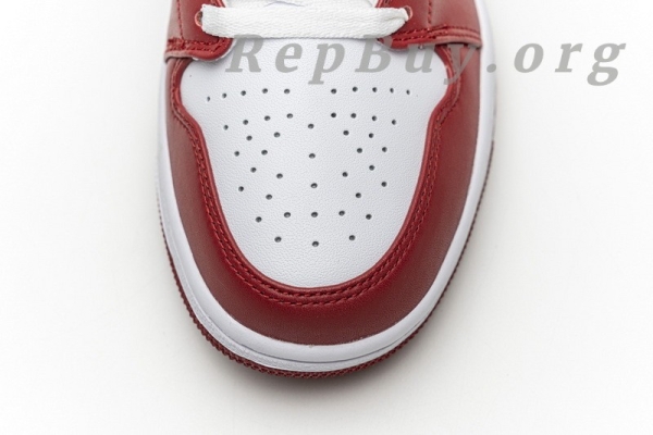 Top Version Air Jordan 1 Low Gym Red White 553558-611 - Image 11